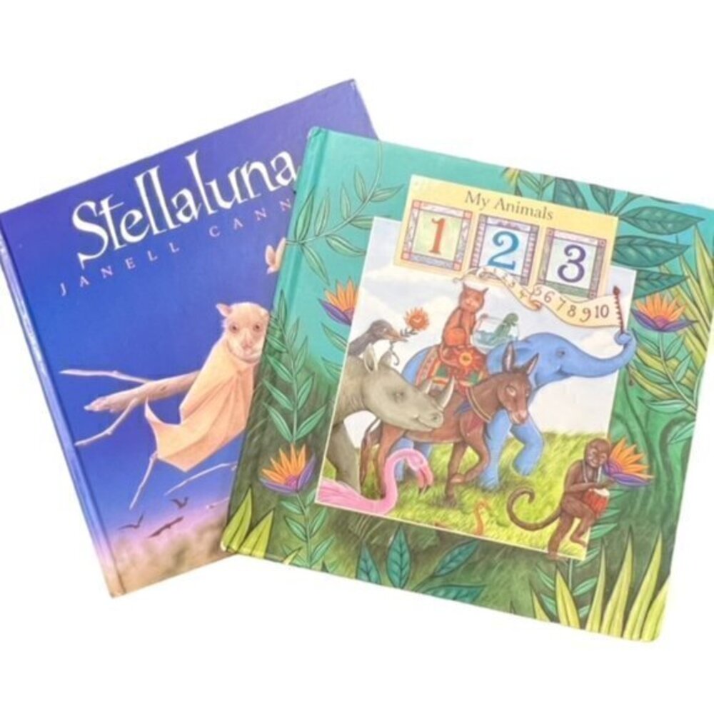 🛍️2 for $25‎ Sale🛍️ Book Bundle Stellaluna, My Animals 123 - Beautiful Books!